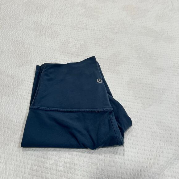 Lululemon align shorts dark teal/gray 8” women 2 - Picture 3 of 5